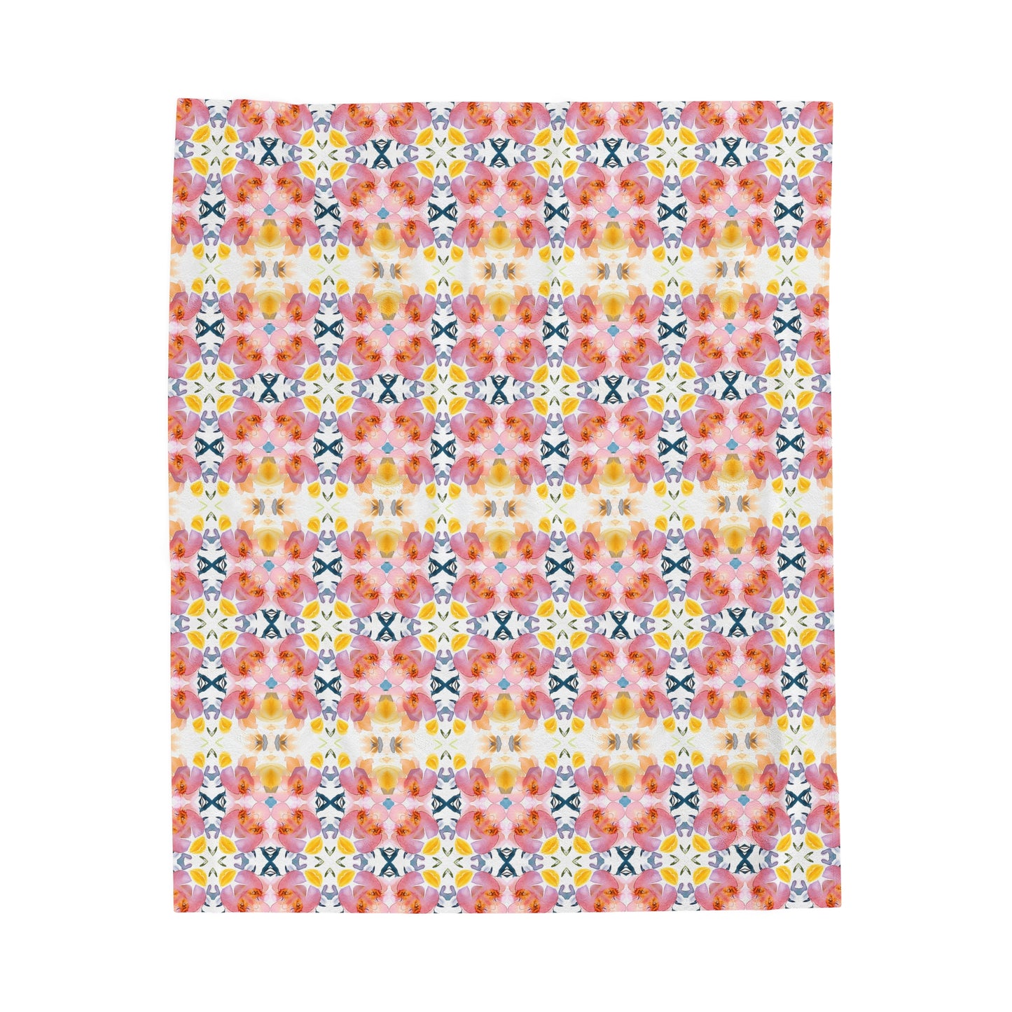 Spring Blooms | Minky Throw Blanket