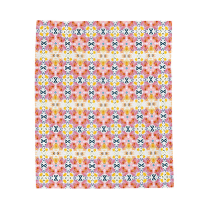Spring Blooms | Minky Throw Blanket