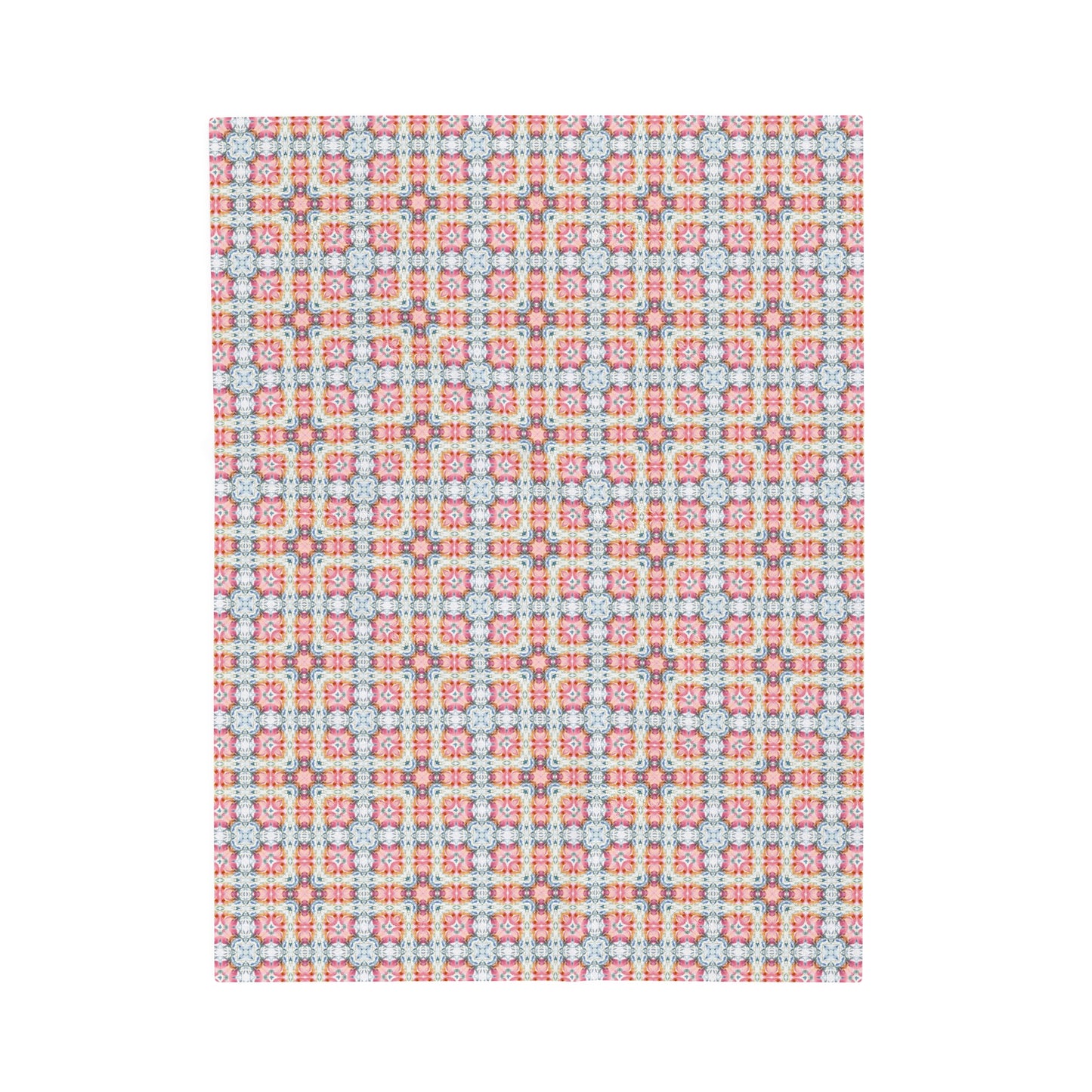 Square Bloom | Minky Throw Blanket