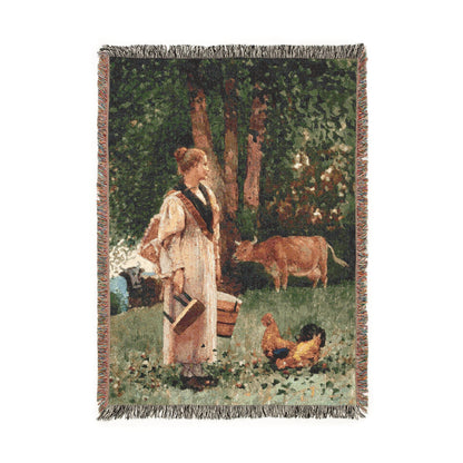 The Milk Maid | Woven Blanket
