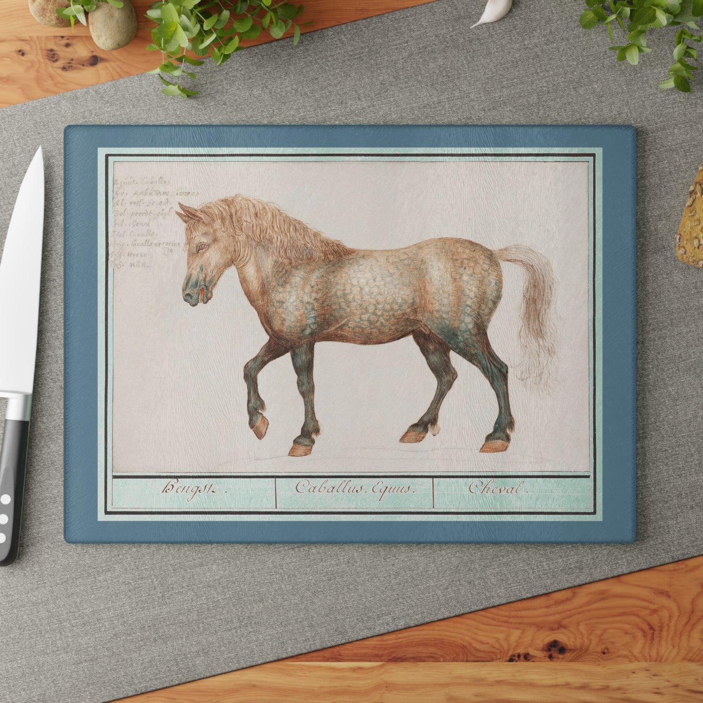 Horse | Glass Chopping Board