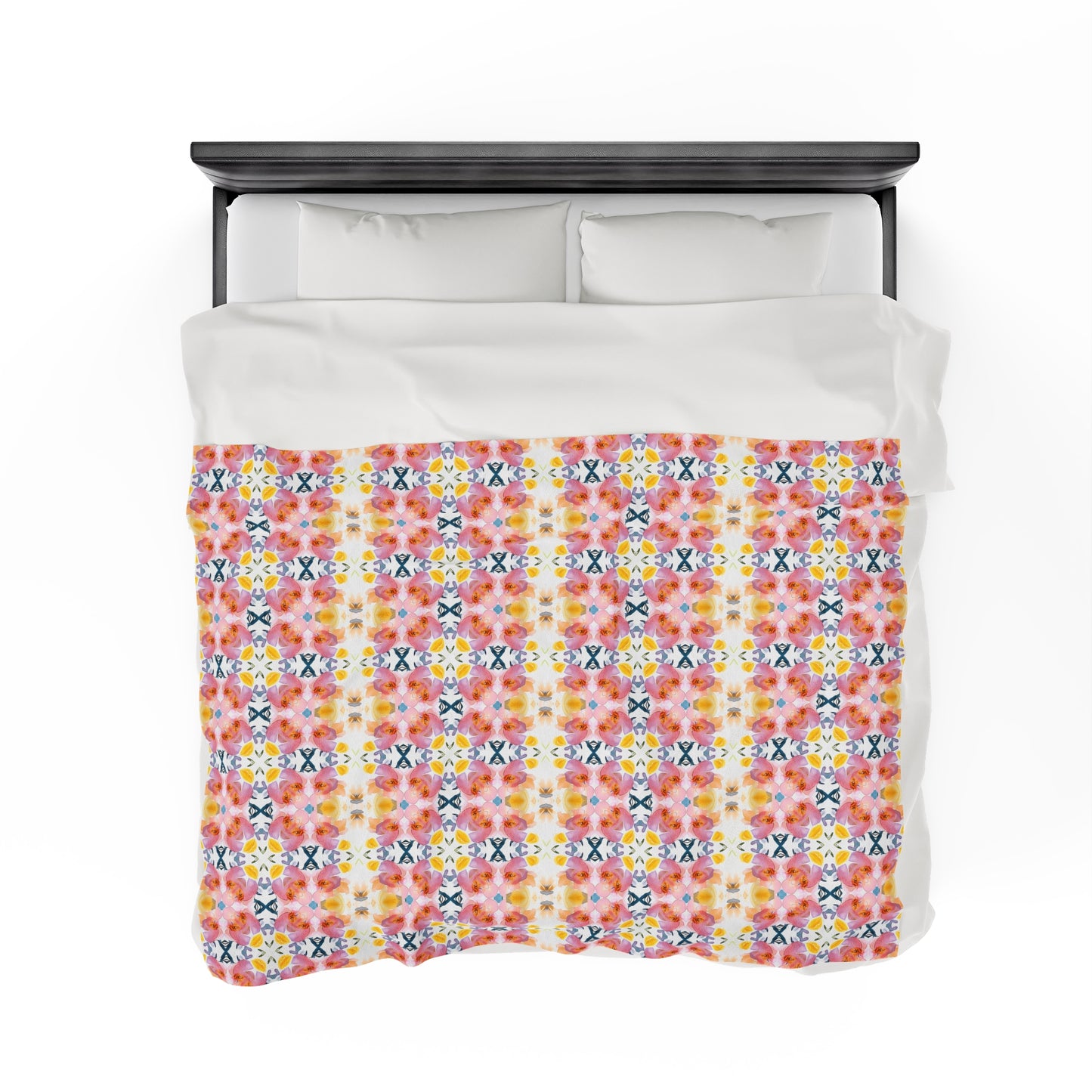 Spring Blooms | Minky Throw Blanket