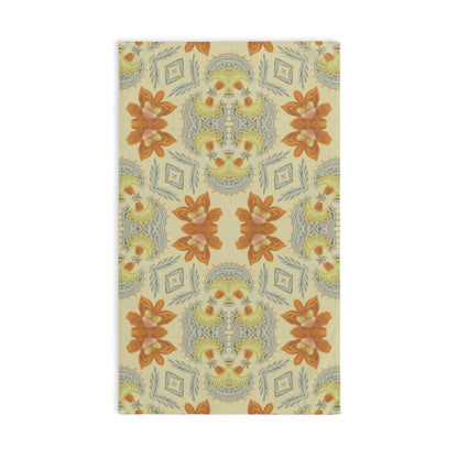 Bella Bouquet Damask in Soft Cream and Grey | Hand Towel