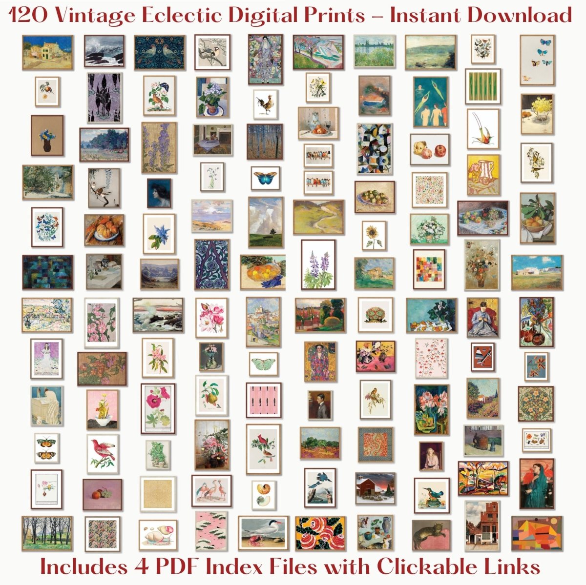 120 Digital Art Prints | Vibrant Eclectic MEGA BUNDLE | VB120 - Digital Art Bundle - Piccolo Fiore Prints