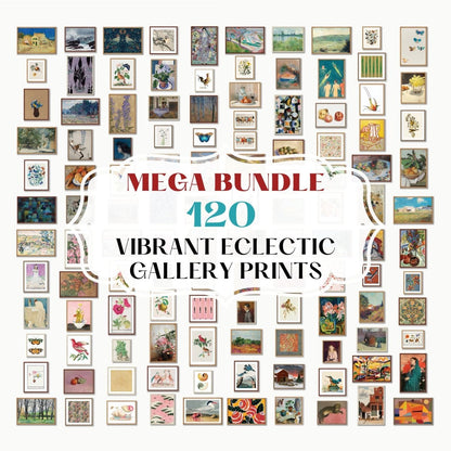 120 Digital Art Prints | Vibrant Eclectic MEGA BUNDLE | VB120 - Digital Art Bundle - Piccolo Fiore Prints