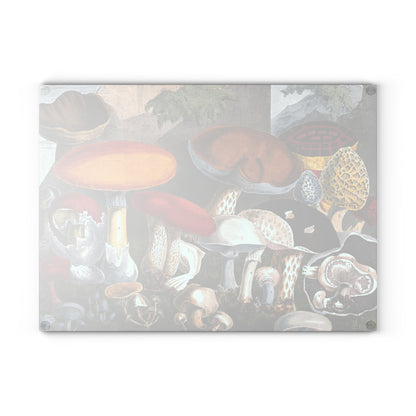 Fungi Gathering | Glass Chopping Board