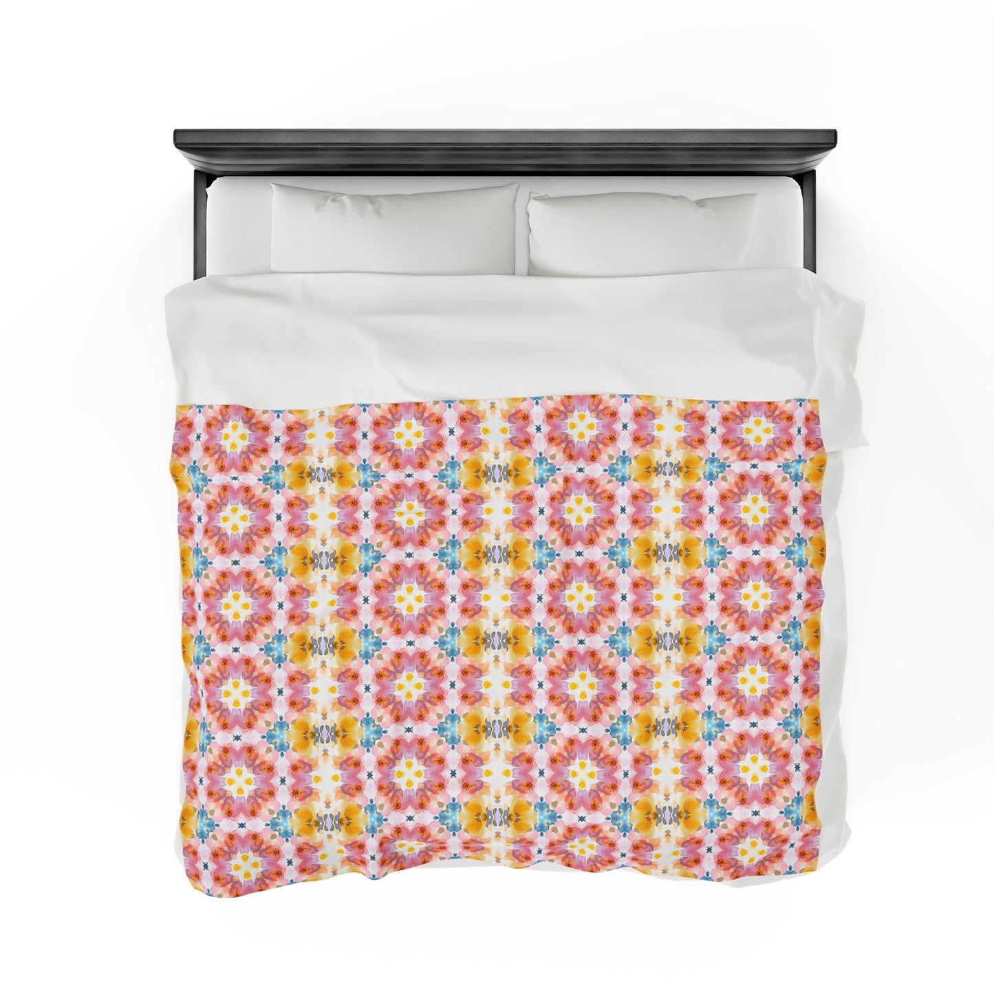 Daisy Bloom | Minky Throw Blanket