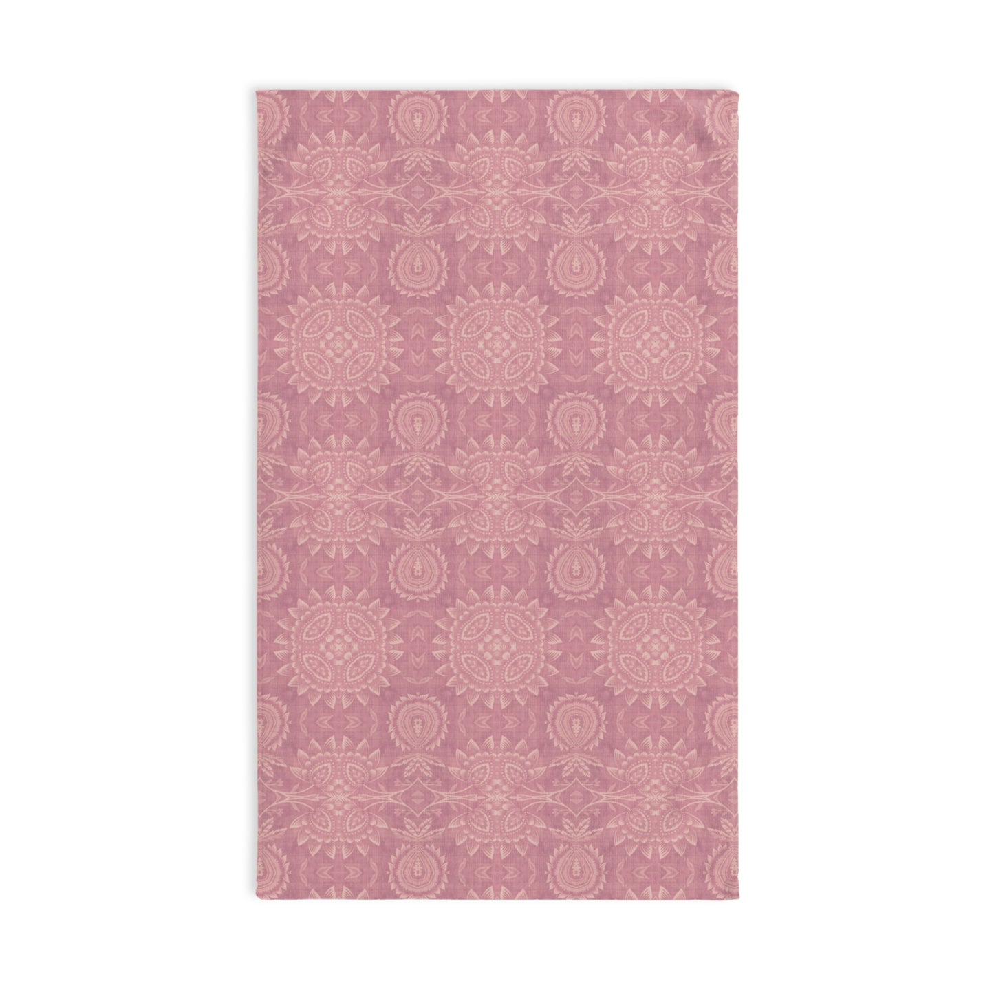 Paloma Flowers and Pineapples in Rose Pink and Cream | Hand Towel