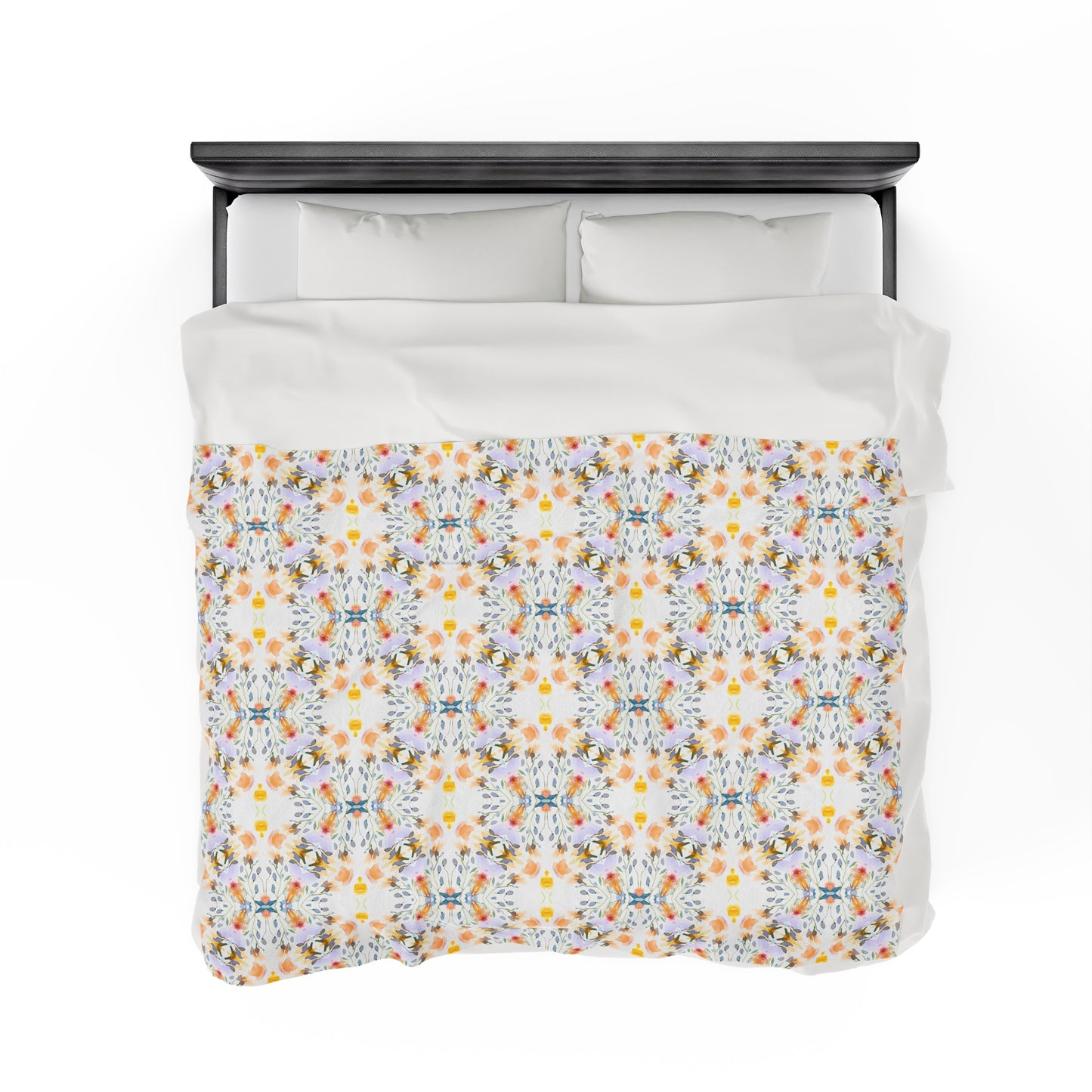 Petals and Blooms | Minky Throw Blanket