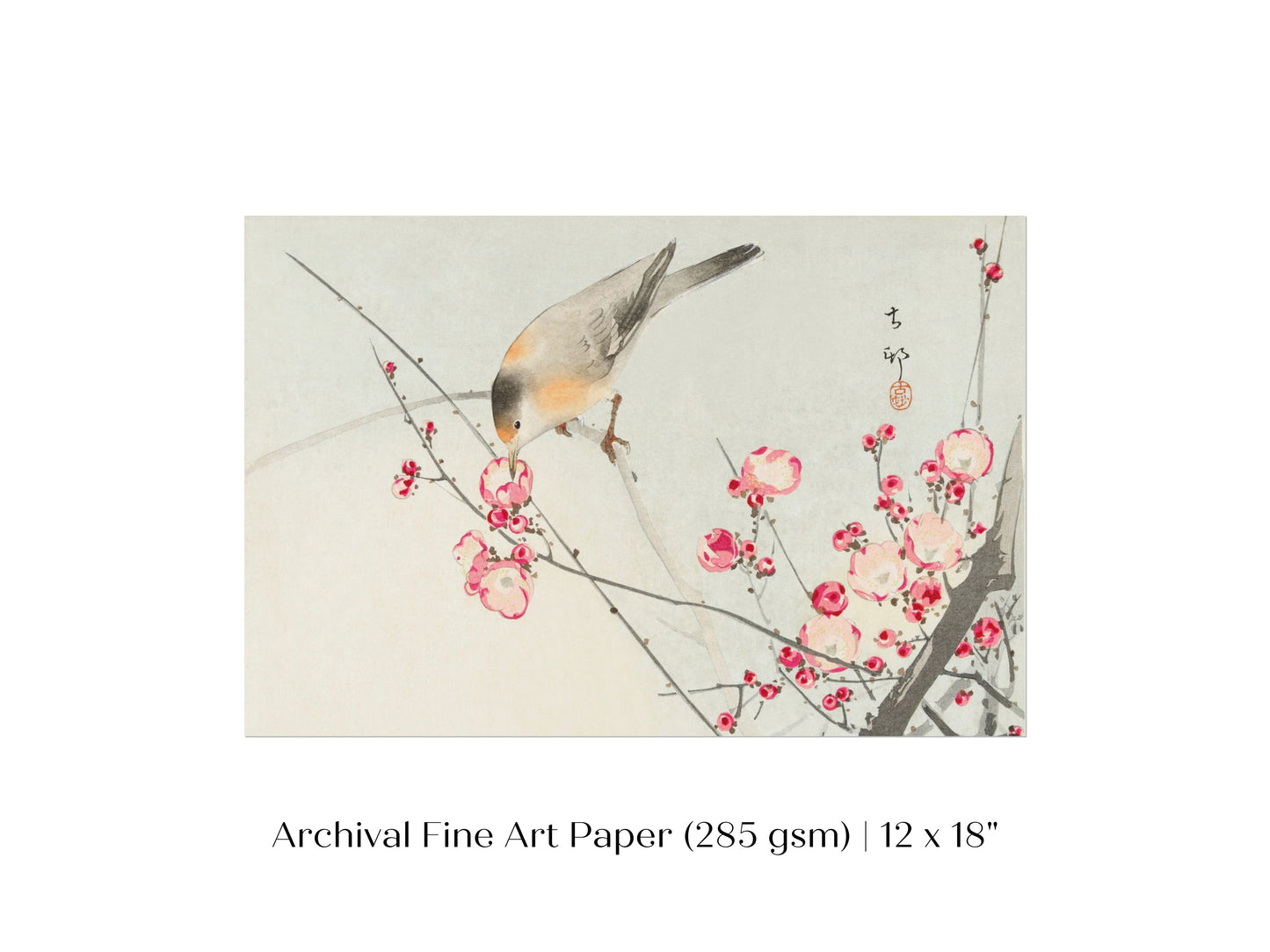 Songbird on Blossom Branch | P147