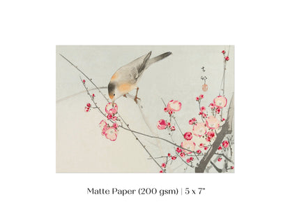 Songbird on Blossom Branch | P147