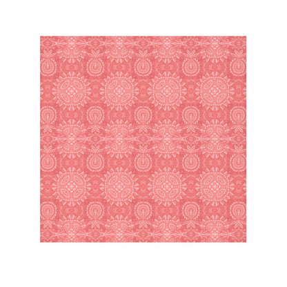 Paloma Flowers and Pineapples in Coral Red and White | Face Towel