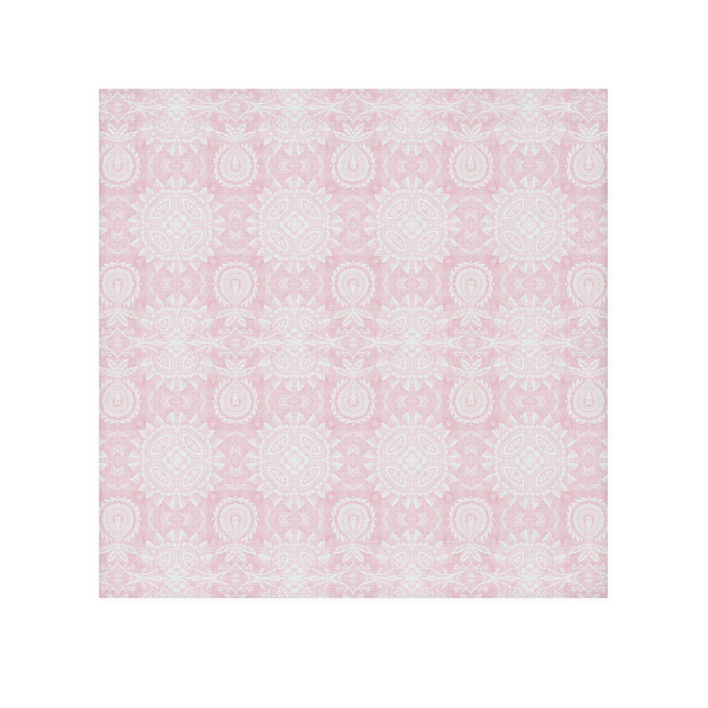 Paloma Flowers and Pineapples in Light Pink and White | Face Towel