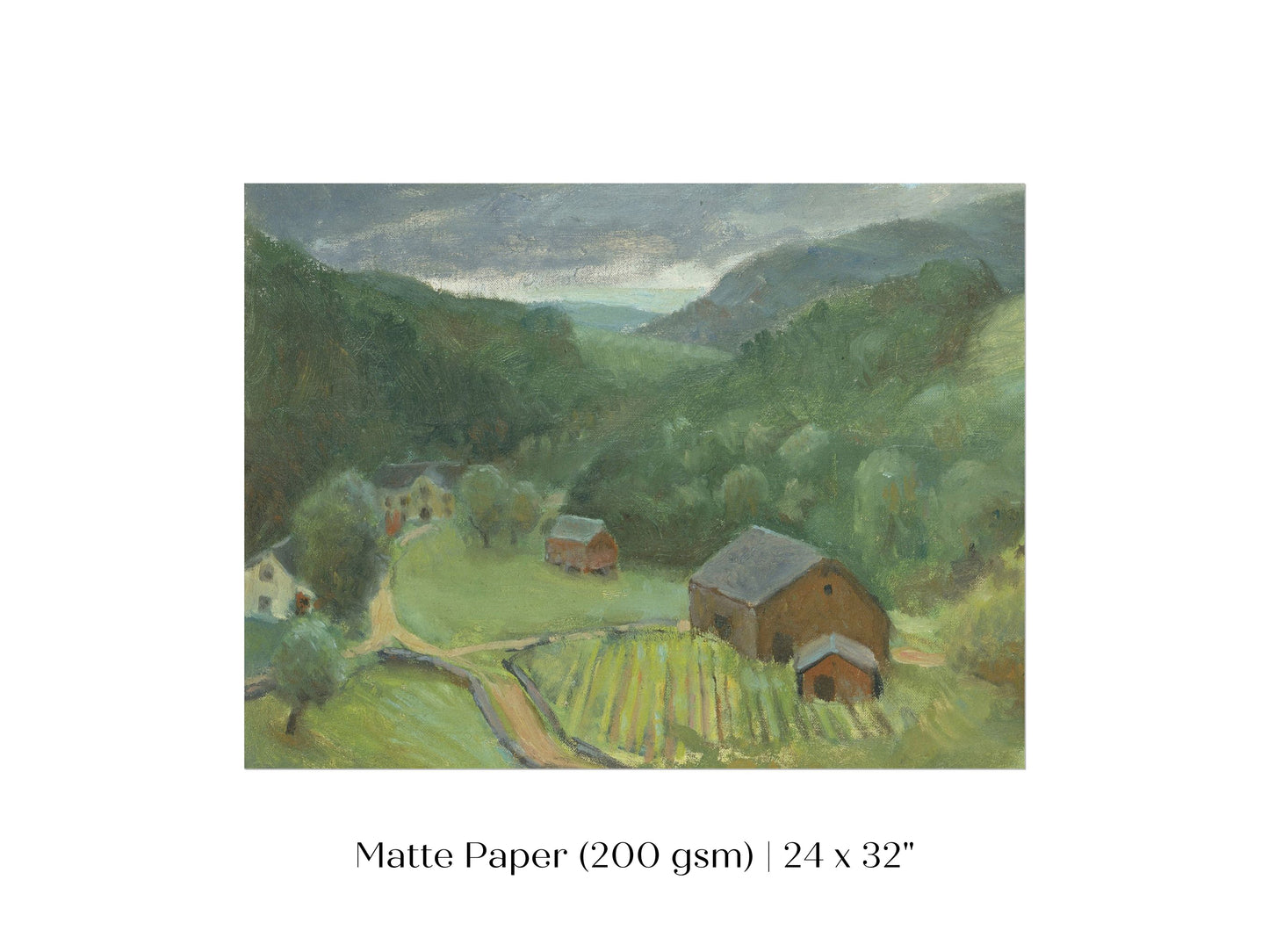 Country Farmhouse Landscape | P193