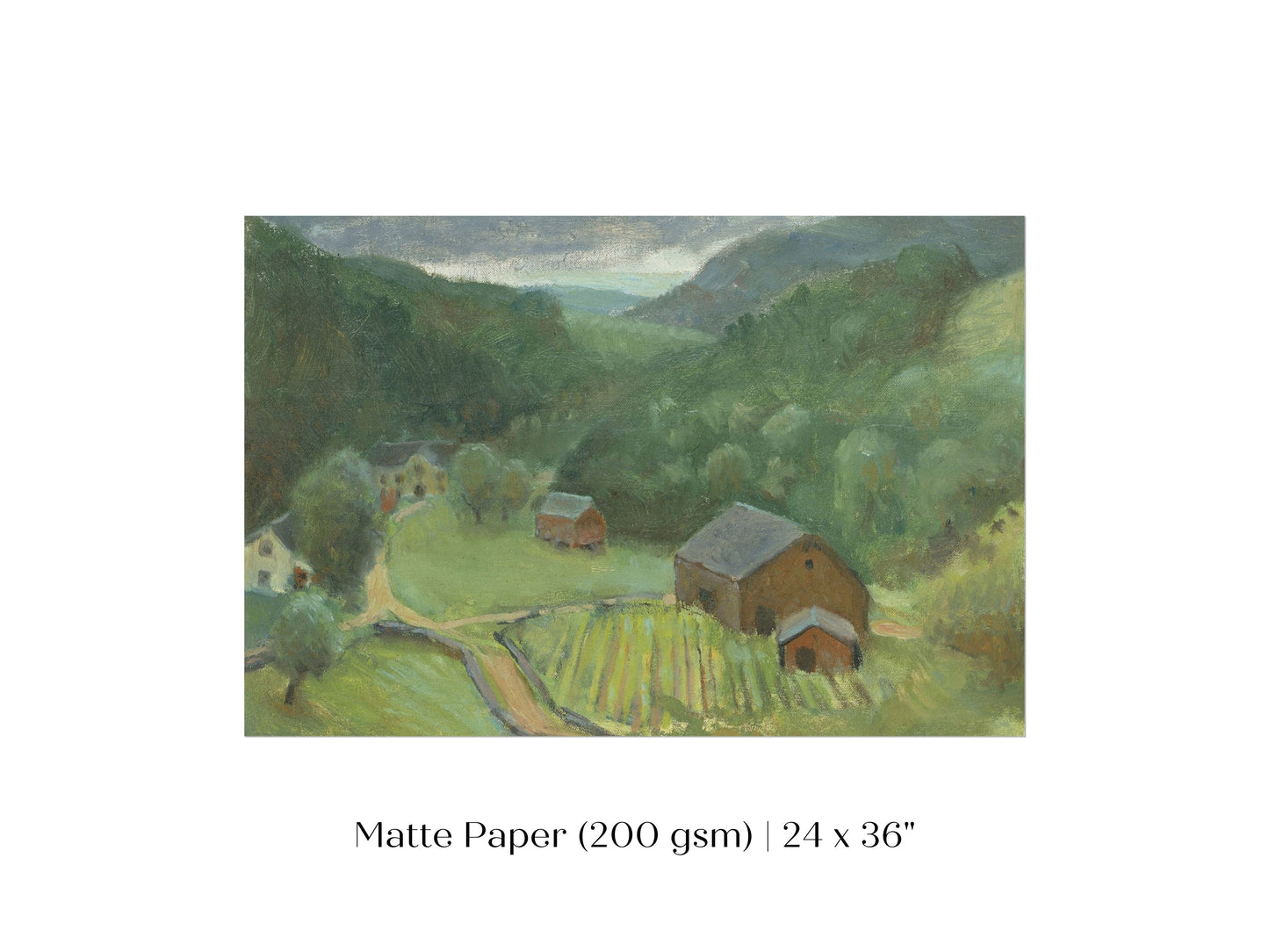 Country Farmhouse Landscape | P193