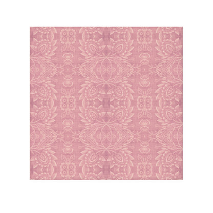 Paloma Floral Damask Stripe in Rose Pink and Cream | Face Towel
