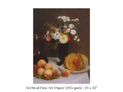 Still Life with Pumpkin, Flowers and Fruit | P474