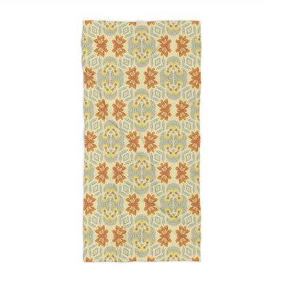 Bella Bouquet Damask in Soft Cream and Grey | Beach Towel