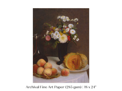 Still Life with Pumpkin, Flowers and Fruit | P474