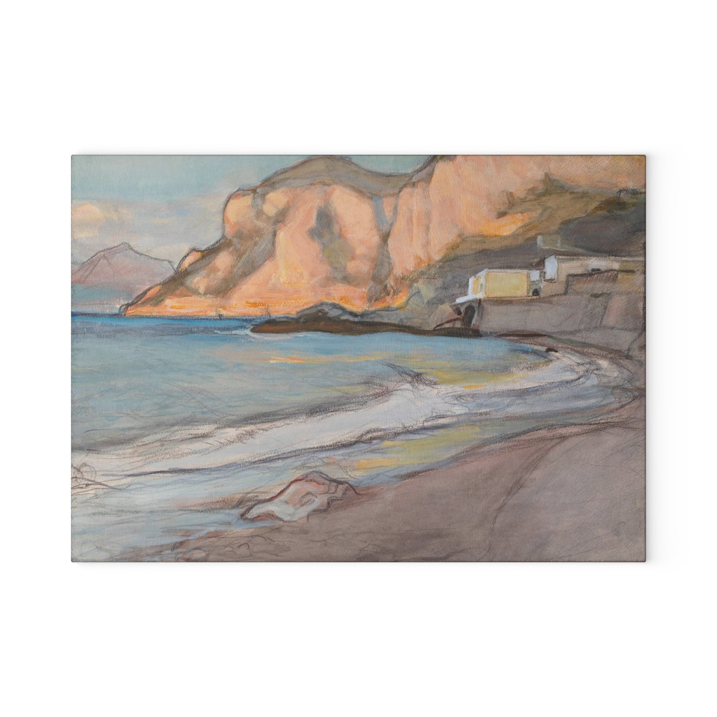 Sunlit Cliffs | Glass Chopping Board