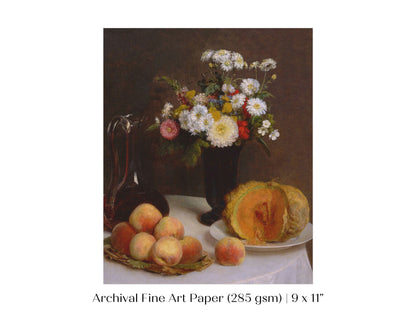 Still Life with Pumpkin, Flowers and Fruit | P474