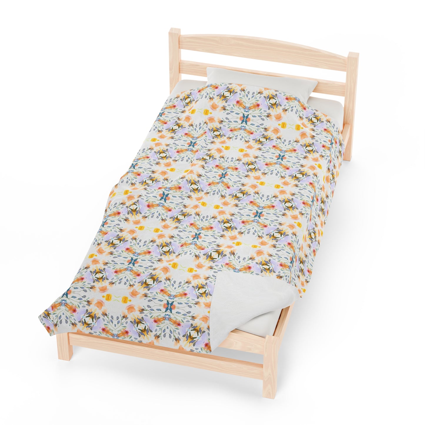 Petals and Blooms | Minky Throw Blanket