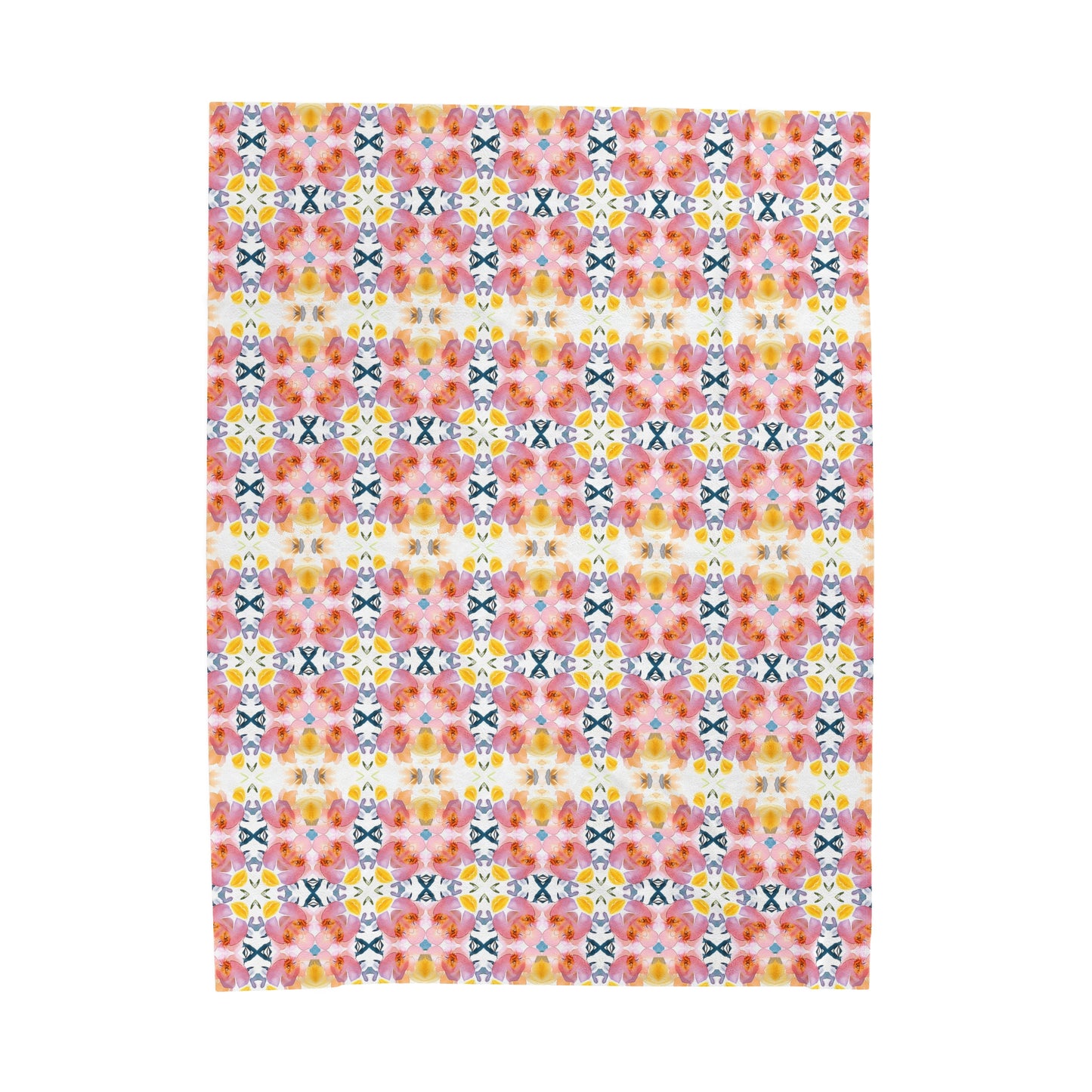 Spring Blooms | Minky Throw Blanket