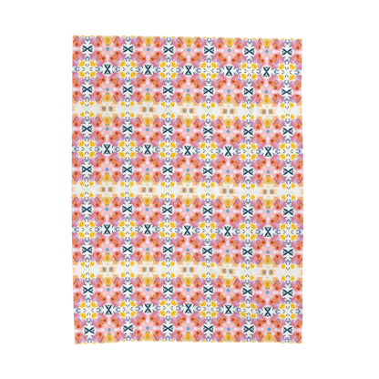 Spring Blooms | Minky Throw Blanket