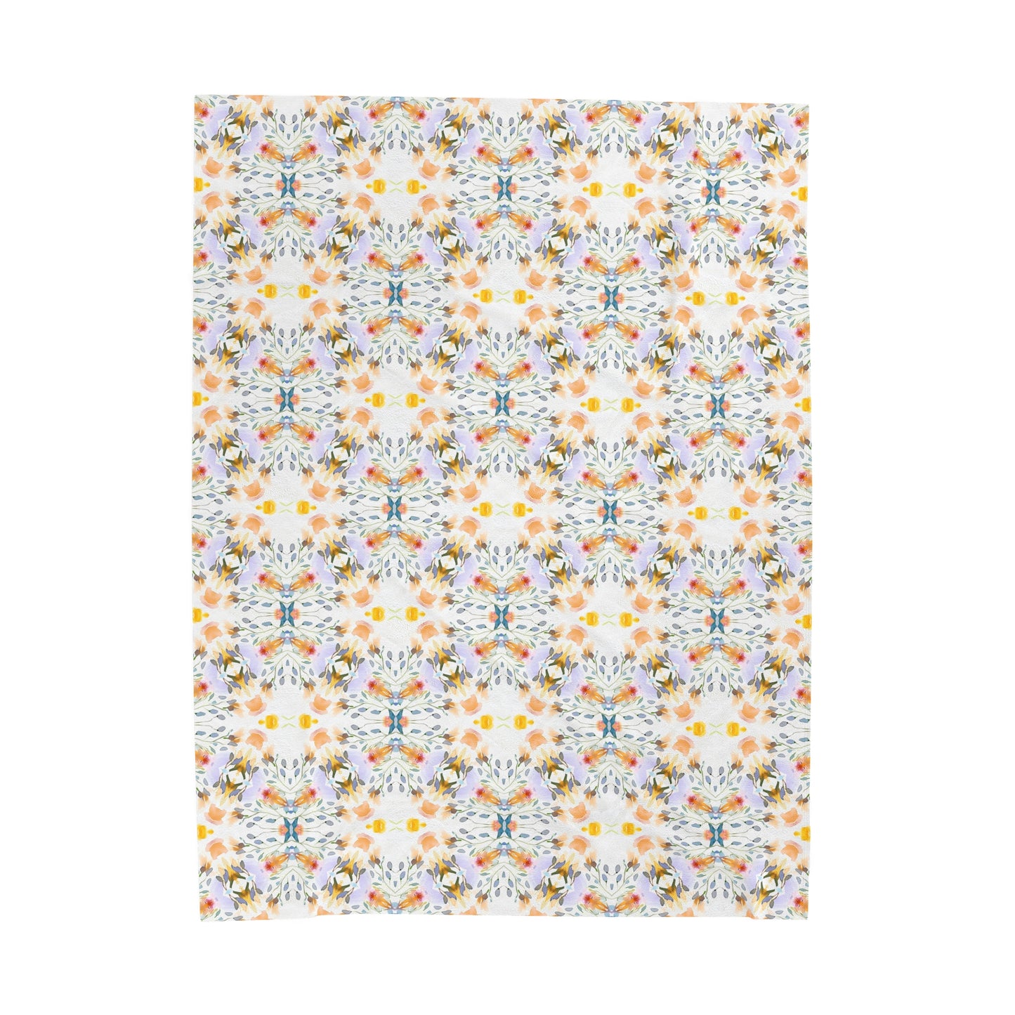 Petals and Blooms | Minky Throw Blanket