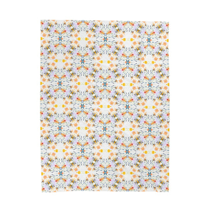 Petals and Blooms | Minky Throw Blanket