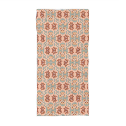 Bella Bouquet Floral Damask in Plaster Pink | Beach Towel