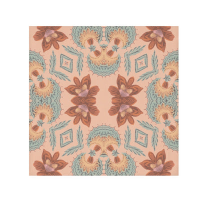 Bella Bouquet Floral Damask in Plaster Pink | Face Towel