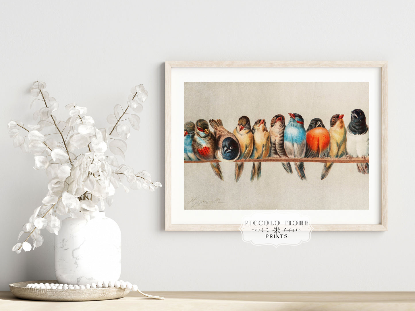 A Perch of Birds | Gallery Wall Set | 2 Prints | S11-1.2