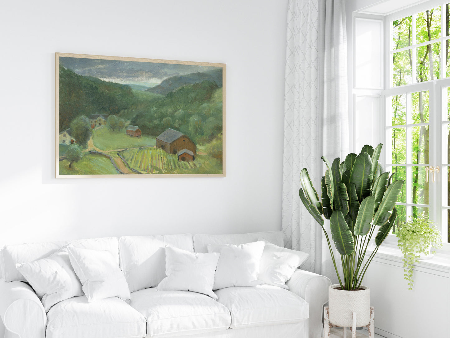 Country Farmhouse Landscape | P193