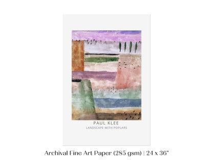 Paul Klee | Landscape With Poplars | P585