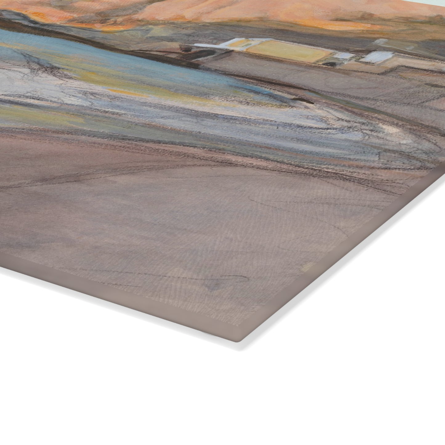 Sunlit Cliffs | Glass Chopping Board