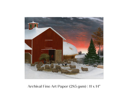 Barnyard in Winter | P240