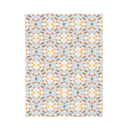 Petals and Blooms | Minky Throw Blanket