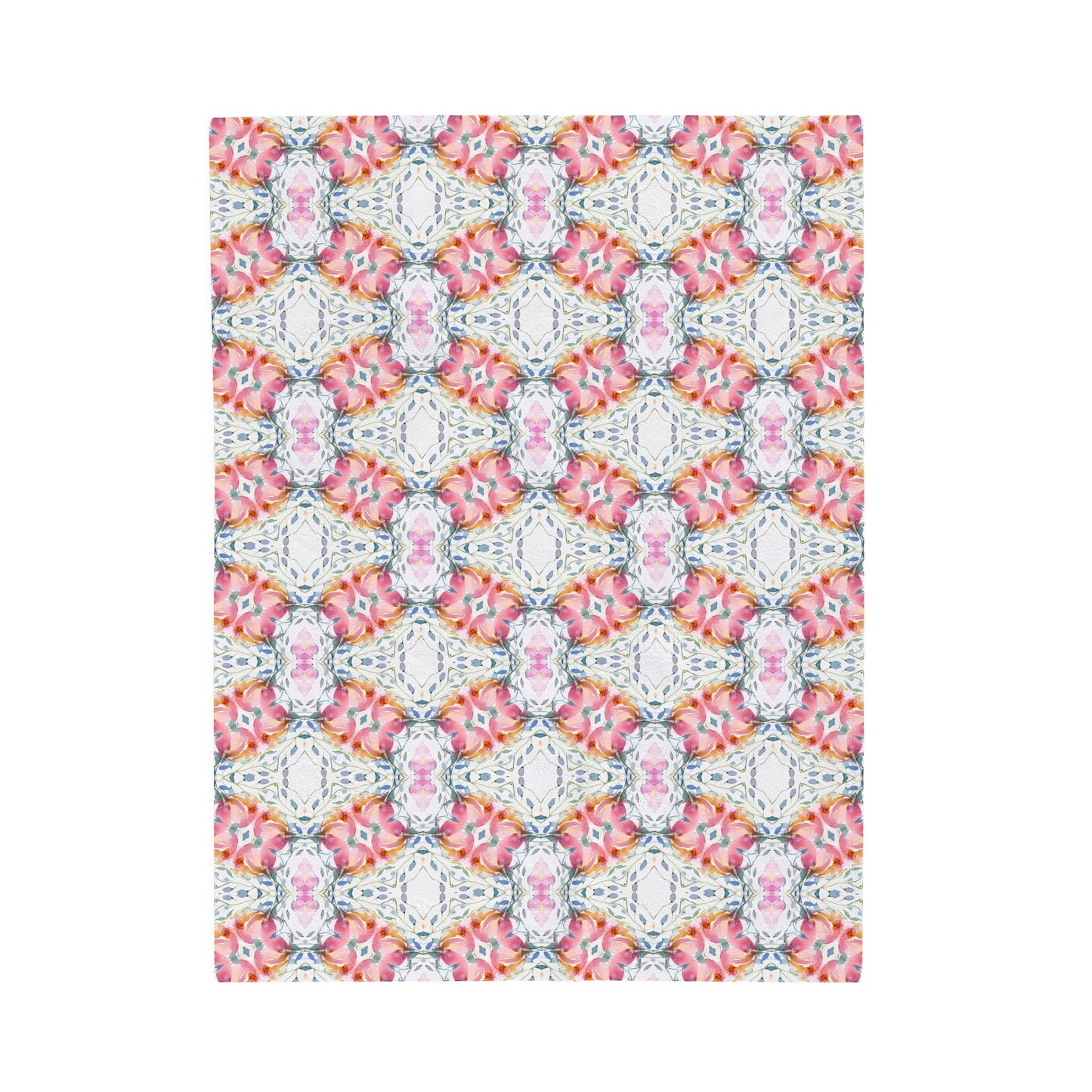 Delicate Diamond Bloom | Velveteen Plush Blanket