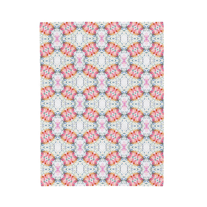 Delicate Diamond Bloom | Velveteen Plush Blanket