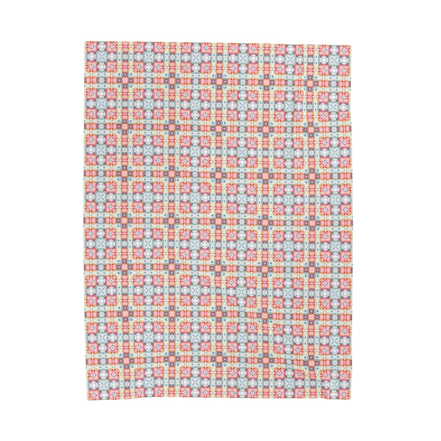 Square Bloom | Minky Throw Blanket
