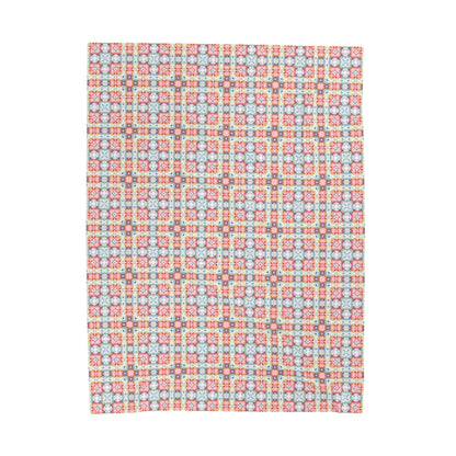 Square Bloom | Minky Throw Blanket