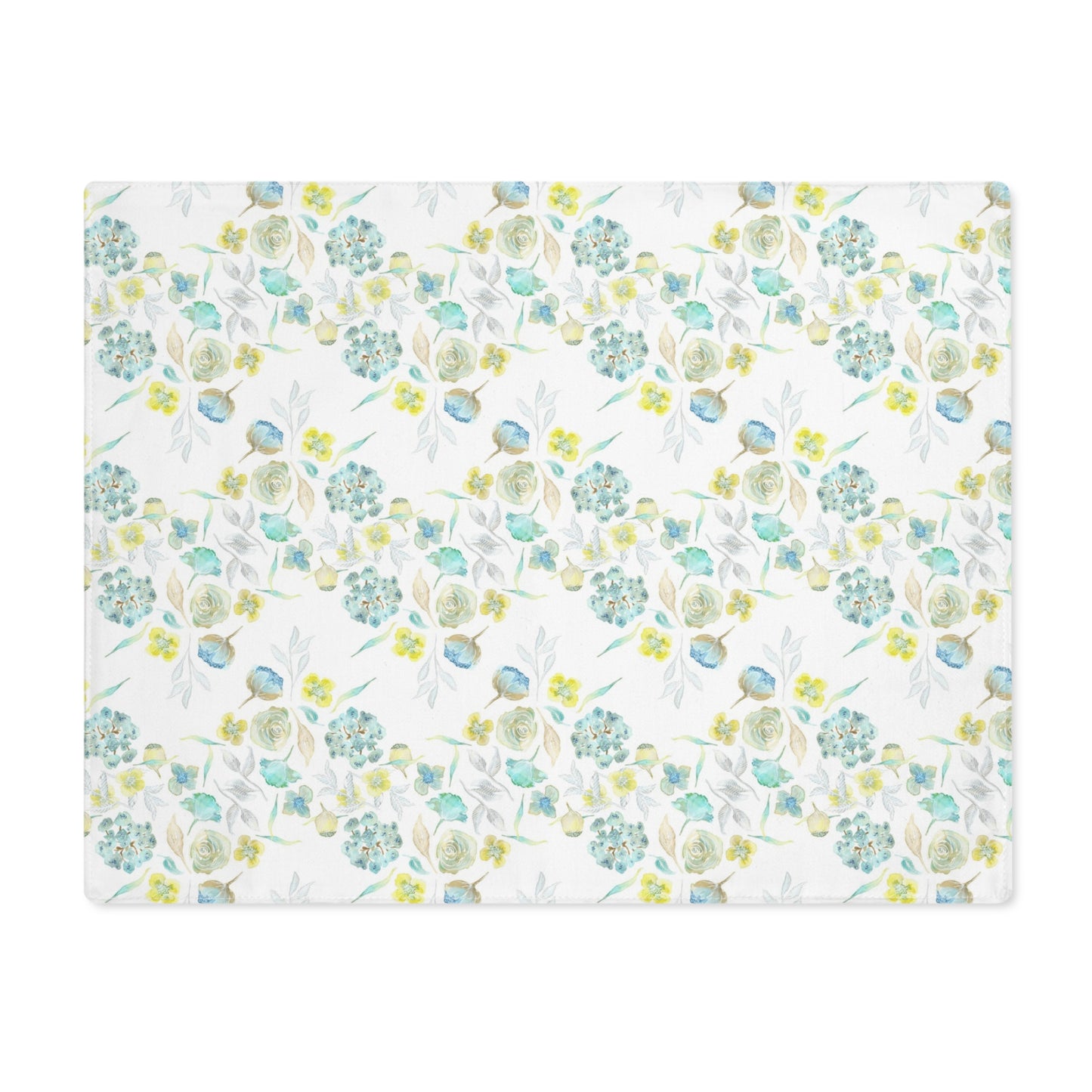 Ditsy Floral Zig-Zag in White | Placemat