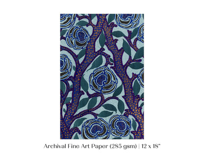 Art Deco Oriental Stencil Print | P210