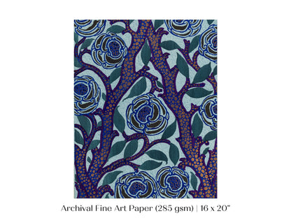 Art Deco Oriental Stencil Print | P210