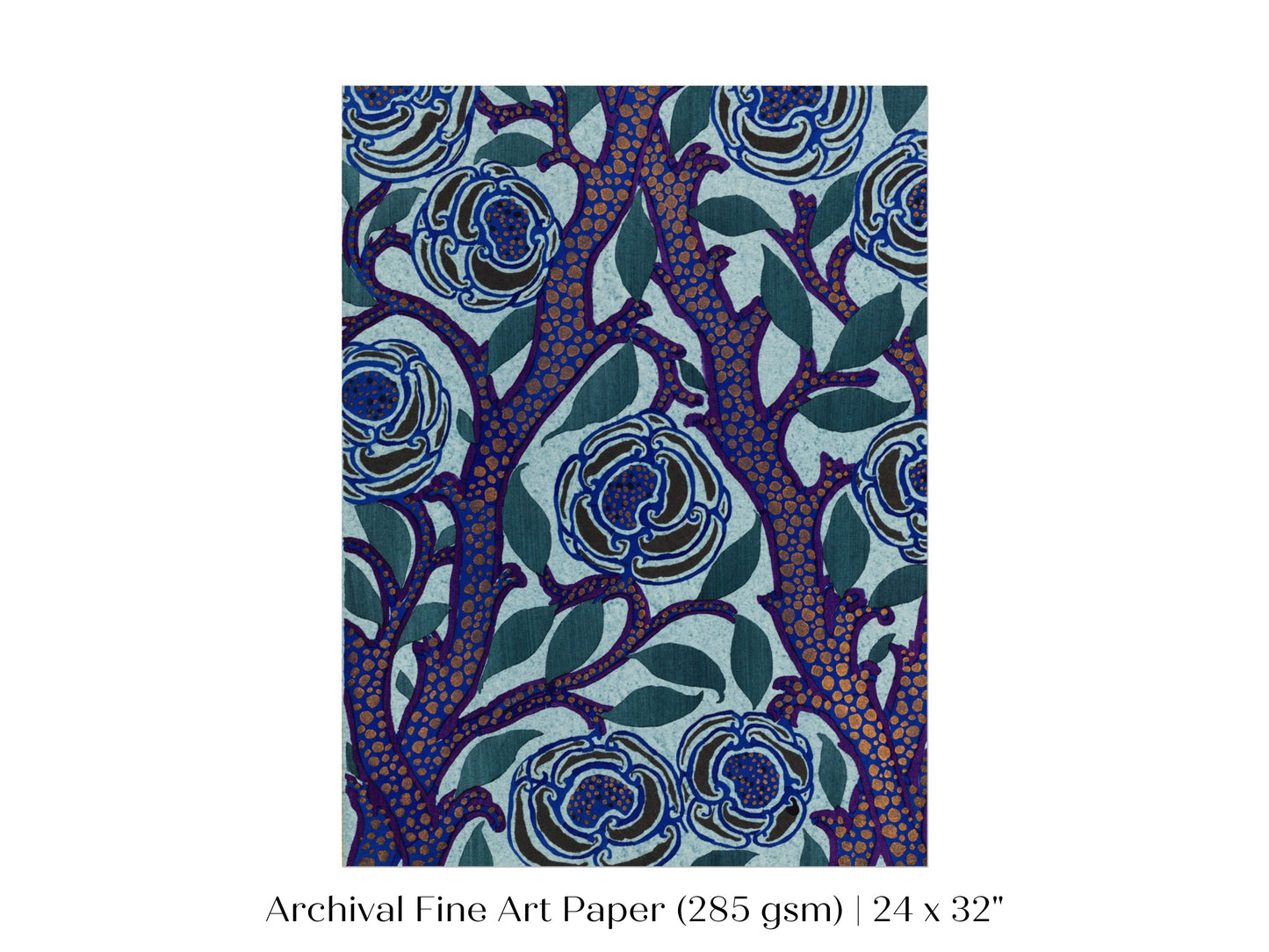 Art Deco Oriental Stencil Print | P210