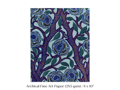 Art Deco Oriental Stencil Print | P210