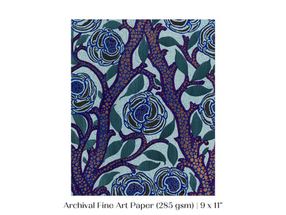 Art Deco Oriental Stencil Print | P210