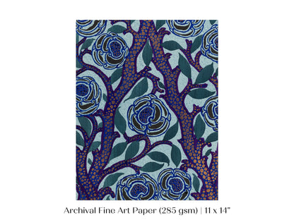 Art Deco Oriental Stencil Print | P210