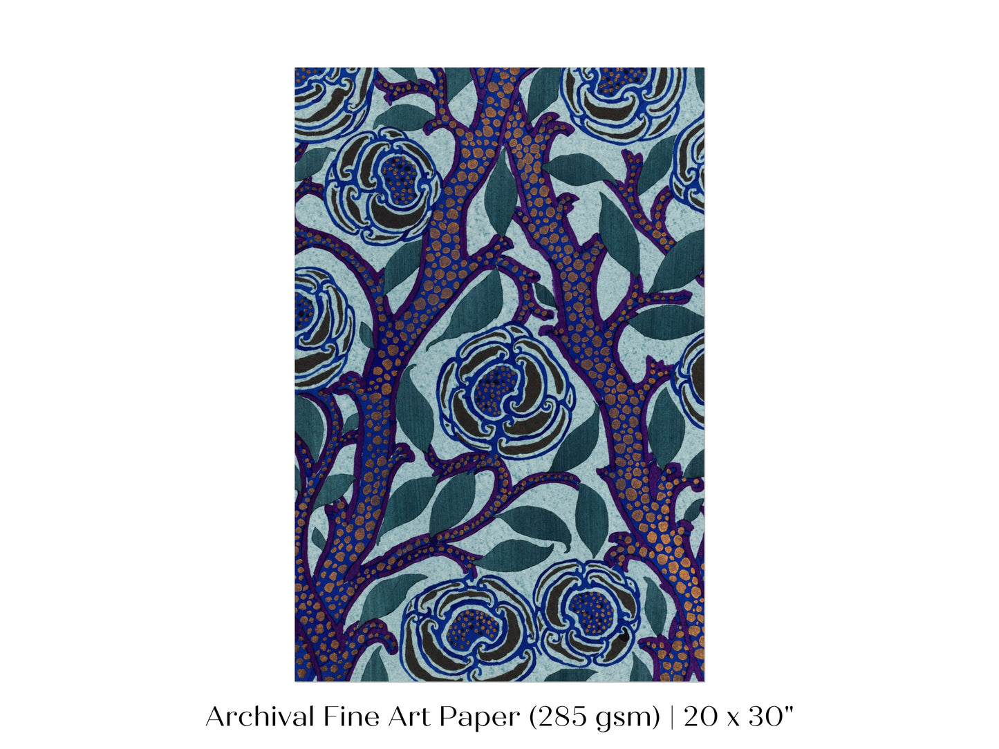 Art Deco Oriental Stencil Print | P210